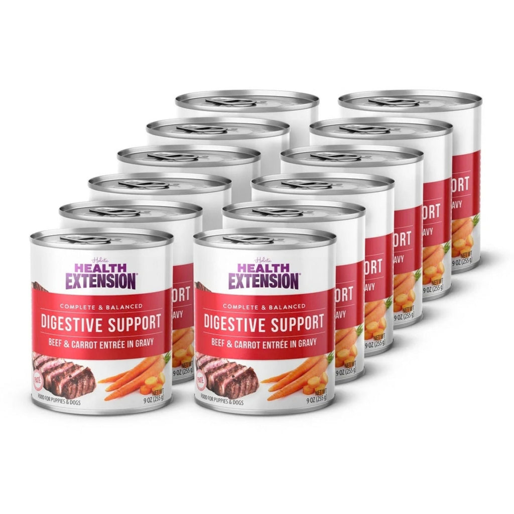 Health Extention Digest Beef & Carrot & Gravy Dog Can 9oz. (Case of 12)