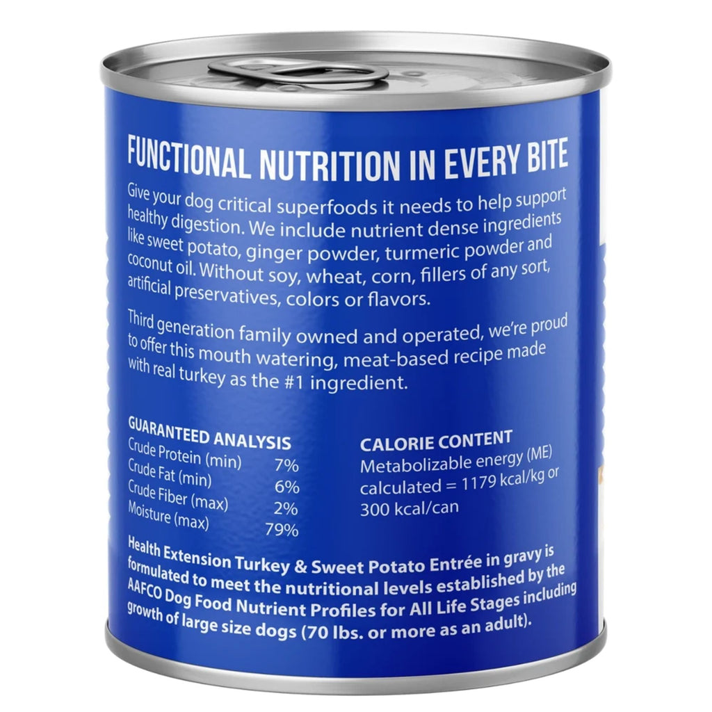Health Extention Digest Turkey & Sweet Potato & Gravy  9oz. (Case of 12)