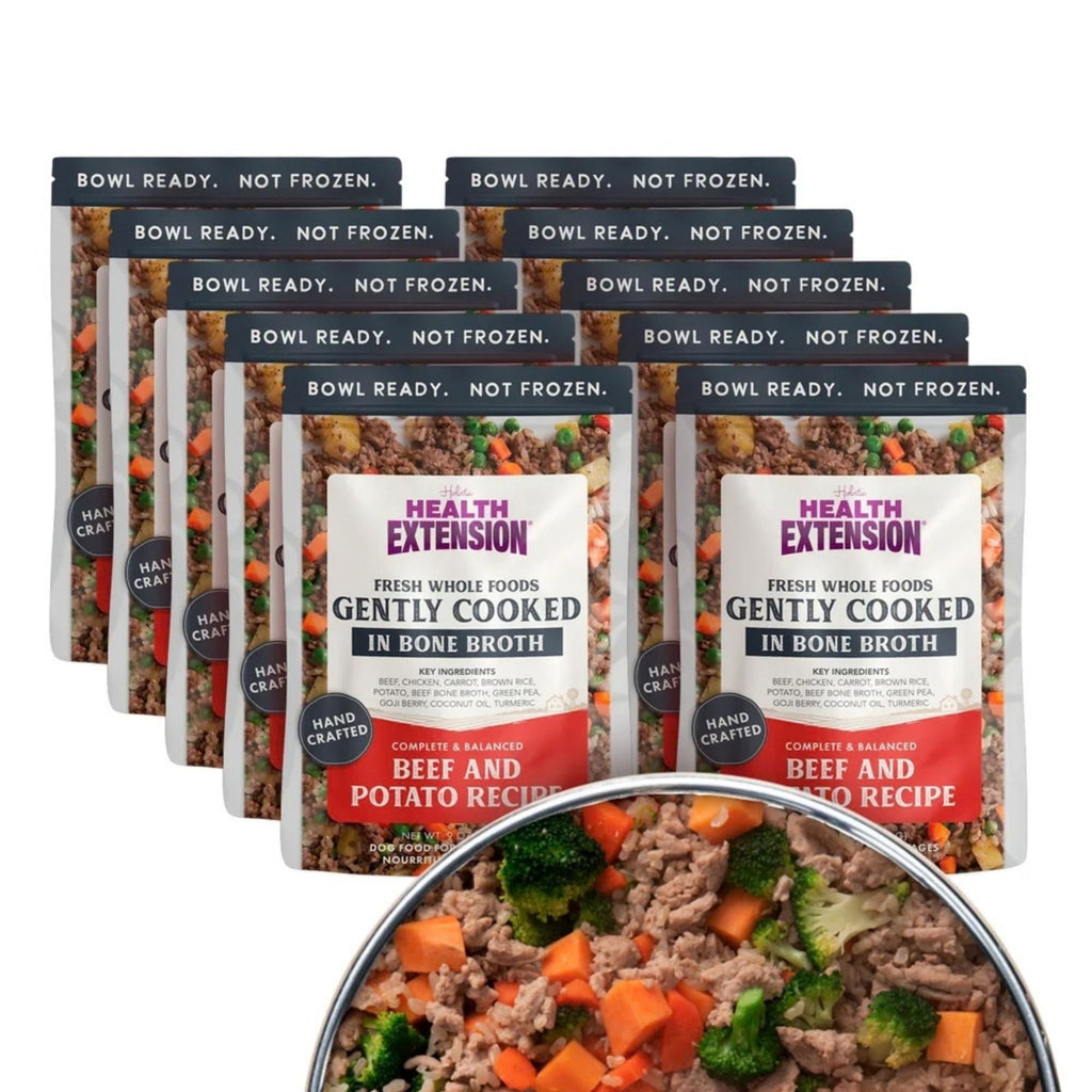 Health Extension Gently Cooked Beef & Potato Dog 9oz. (Case of 10)