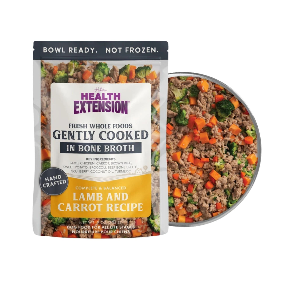 Health Extension Gently Cooked Lamb & Carrot Dog 9oz. (Case of 10)