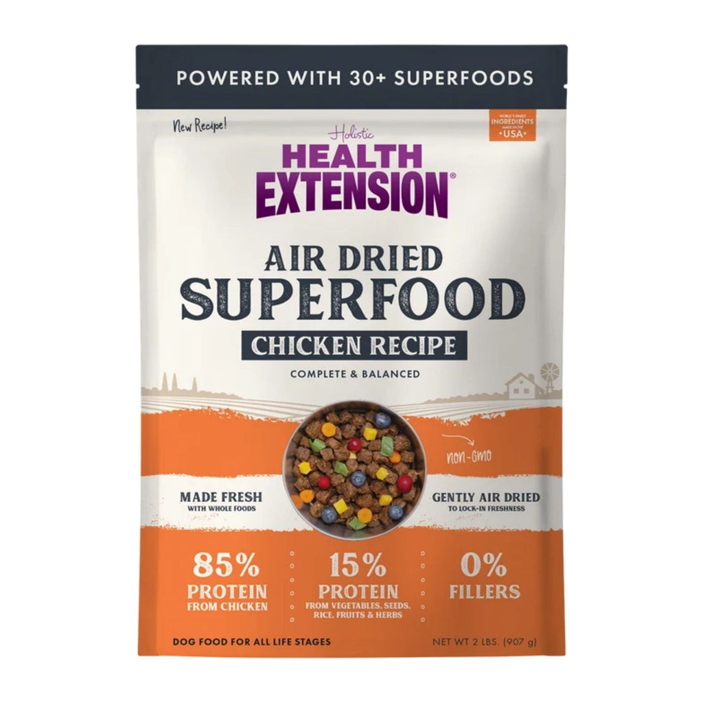 Health Extension Air Dried Superfood Chicken Dog Food 2lb.