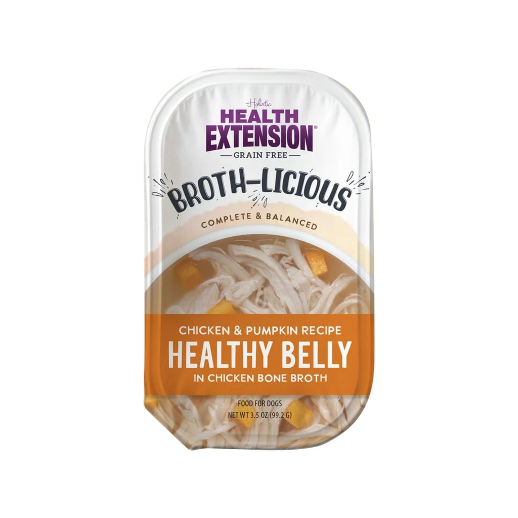 Health Extension Broth-Licious Chicken Pumpkin Broth Topper 3.5oz. (Case of 12)