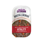 Health Extension Broth-Licious Beef Green Bean Broth Topper 3.5oz. (Case of 12)
