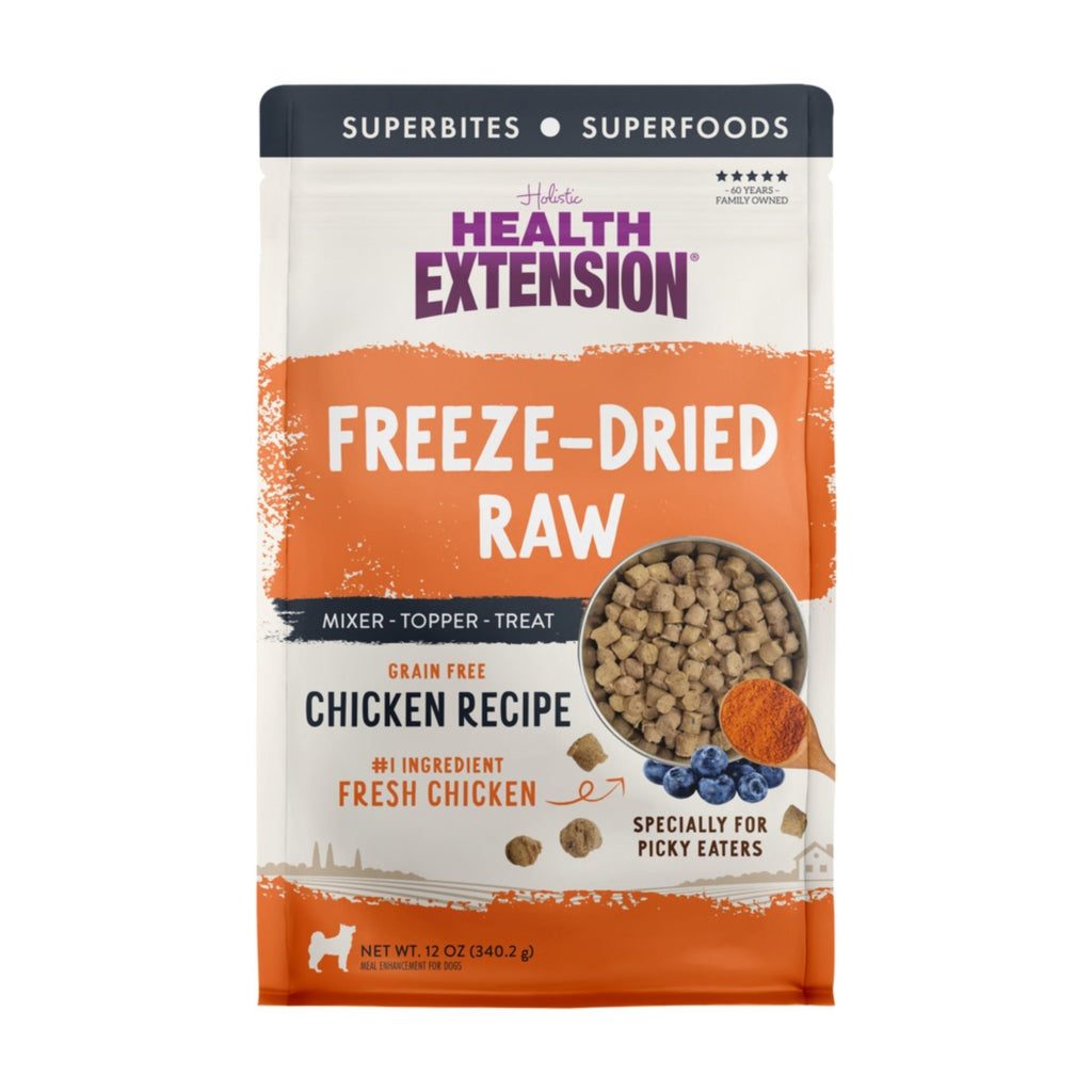 Health Extension Freeze Dried Raw Chicken Meal Mixer Dog 12oz.