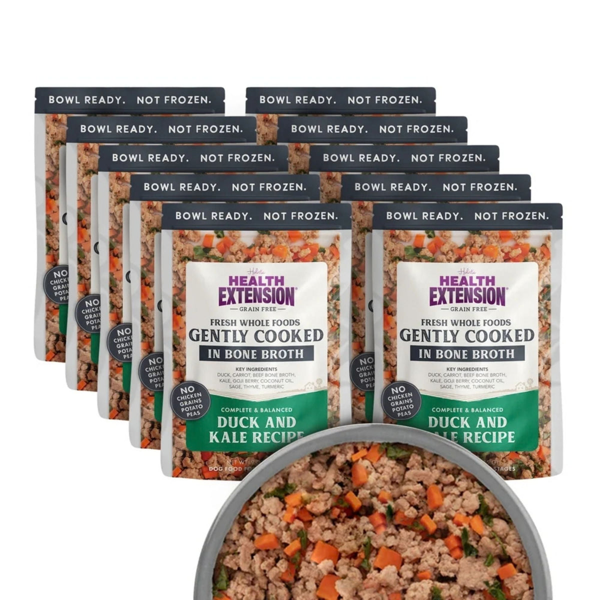 Health Extension Gently Cooked Duck Duck & Kale Dog 9oz. (Case of 10)