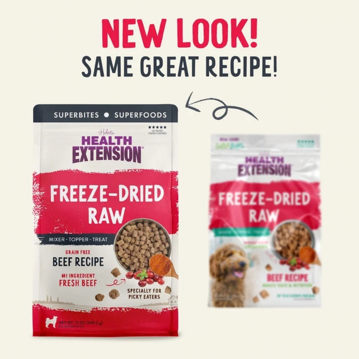 Health Extension Freeze Dried Beef Meal Mixer .75oz.
