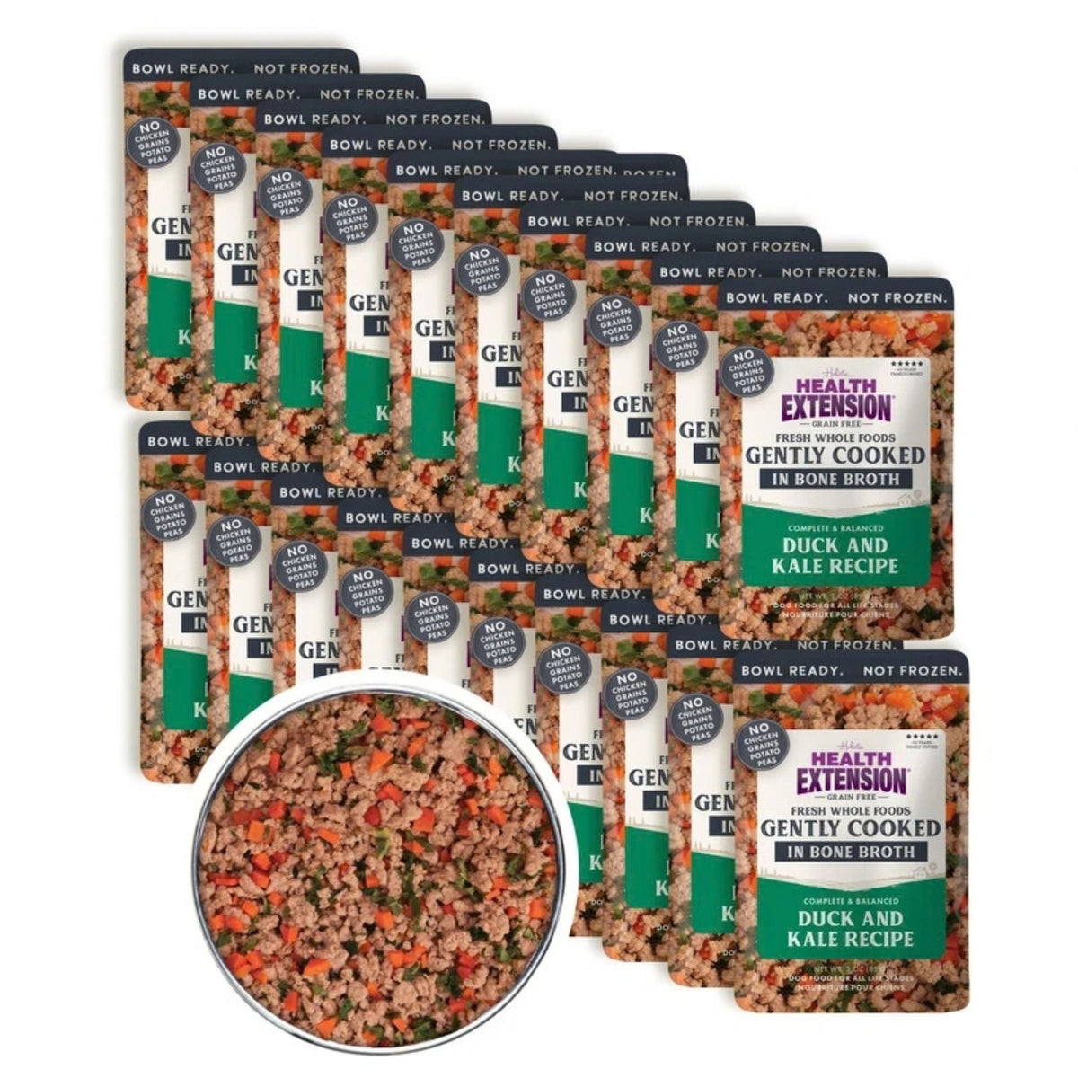 Health Extension Gently Cooked Duck & Kale Dog 3oz. (Case of 20)