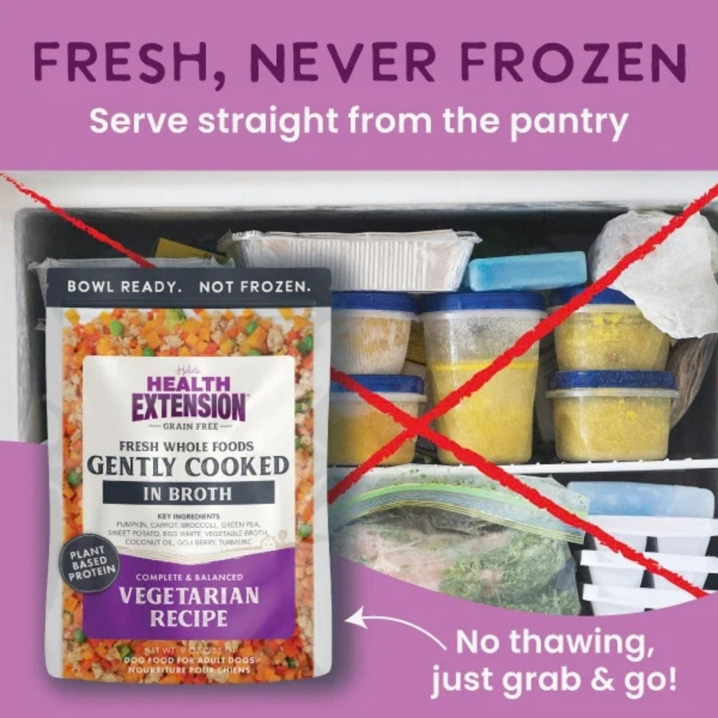Health Extension Gently Cooked Vegetarian Dog  9oz. (Case of 10)