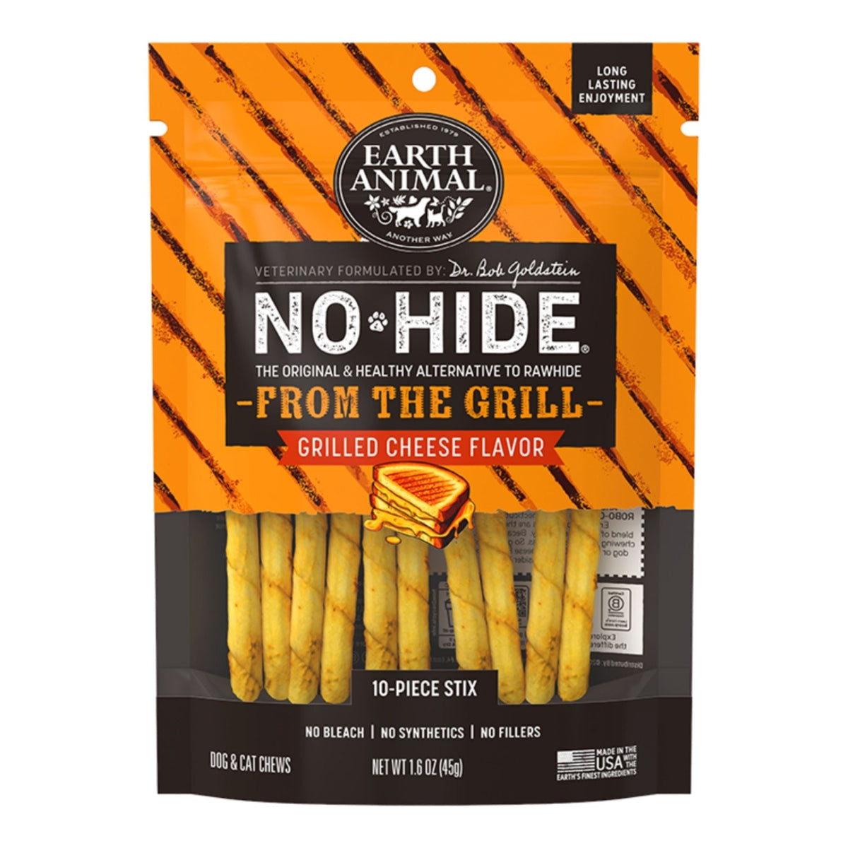 Earth Animal Dog No - Hide From The Grill Grilled Cheese Stix - 10 Pack