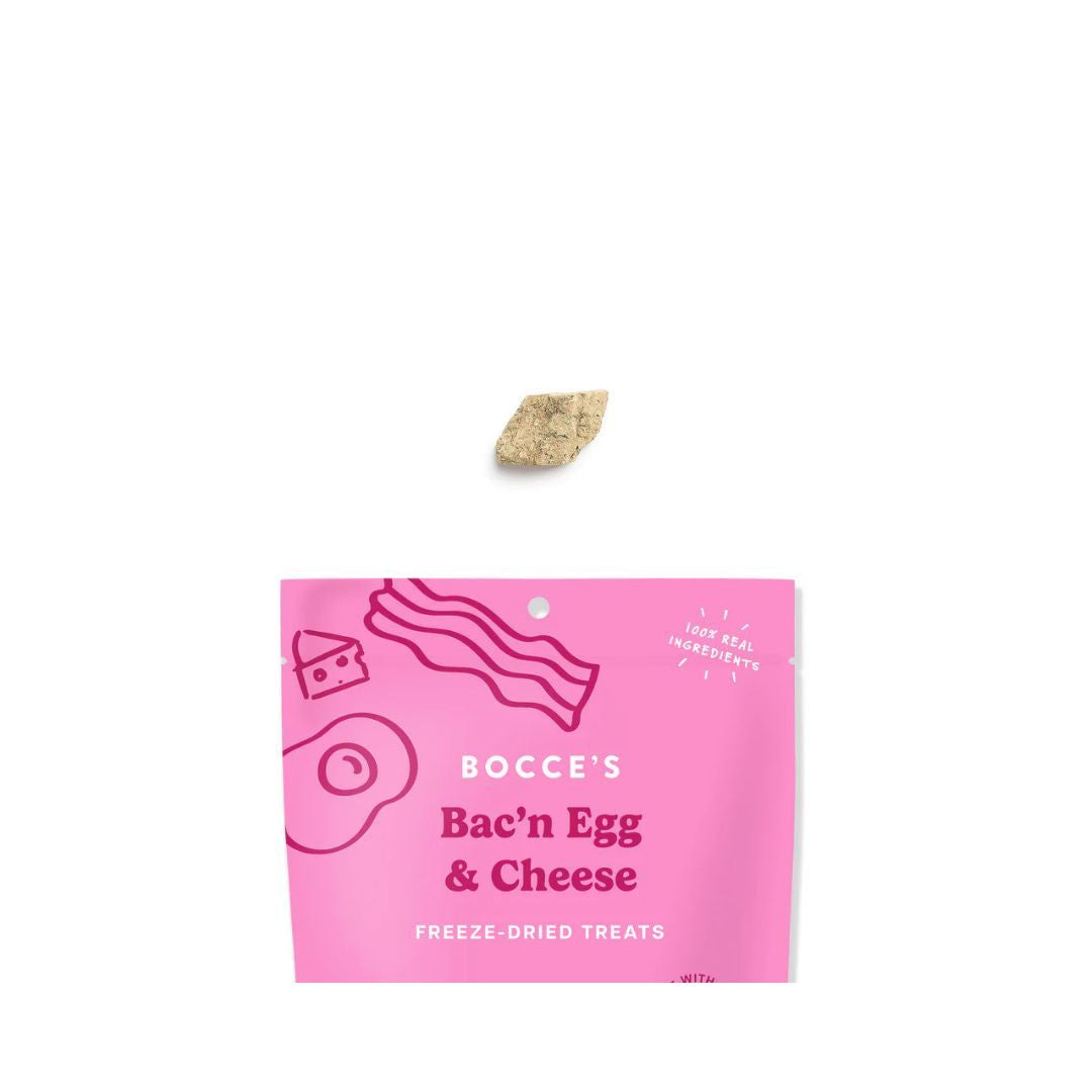 Bocce'S Bakery Dog Freeze Dried Bac'N Egg & Cheese Treat 3oz.