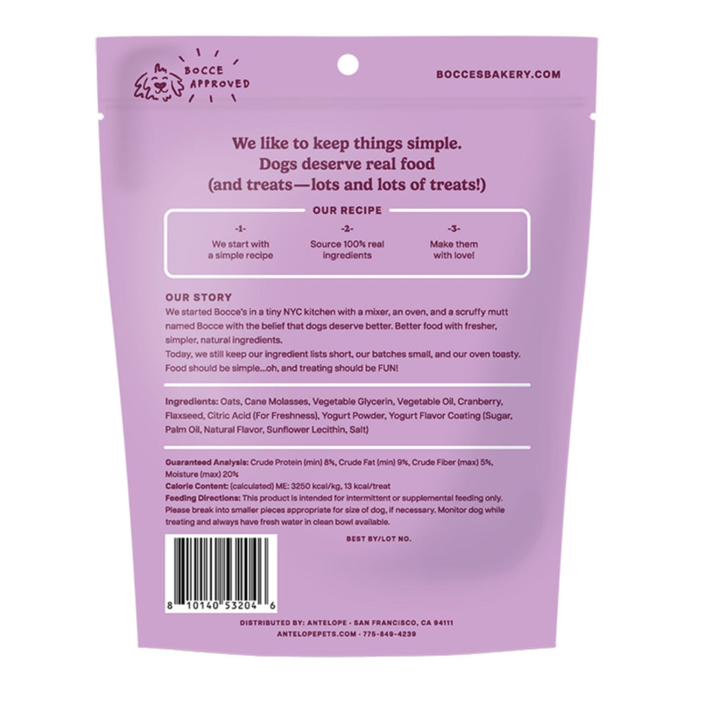 Bocce's Bakery Dog Froyo Grain Free Wild Cran 6oz.