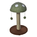 Max & Marlow Mushroom Cat Post w/ Toy Green 1ea