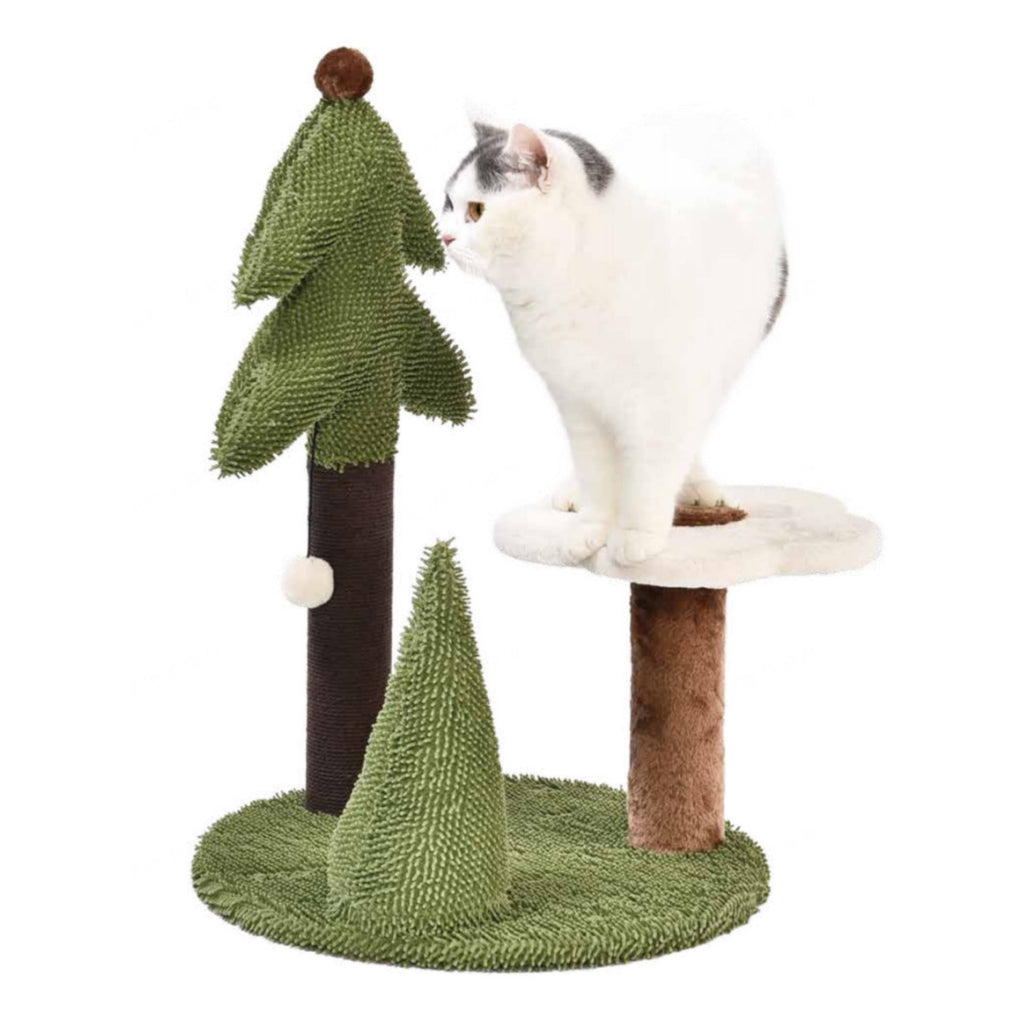 Max & Marlow Forest Pine and Flower Scratching Post 1ea/26 in.