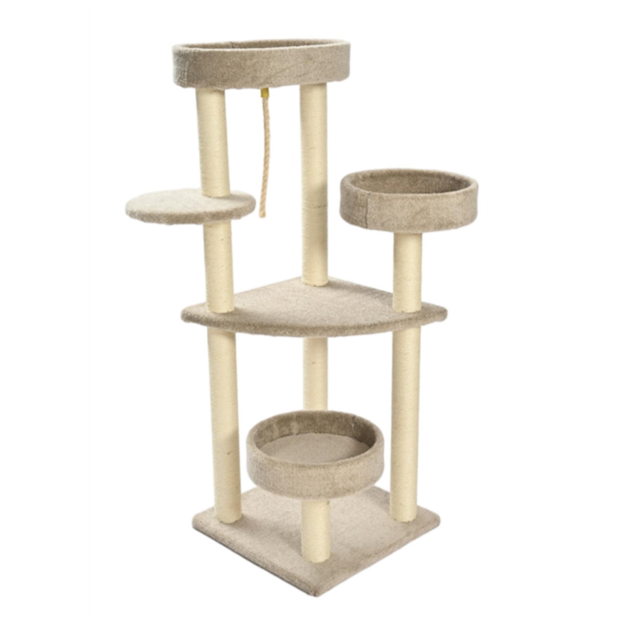 Max & Marlow Multi Level Carpet Cat Tower 1ea/51 in.