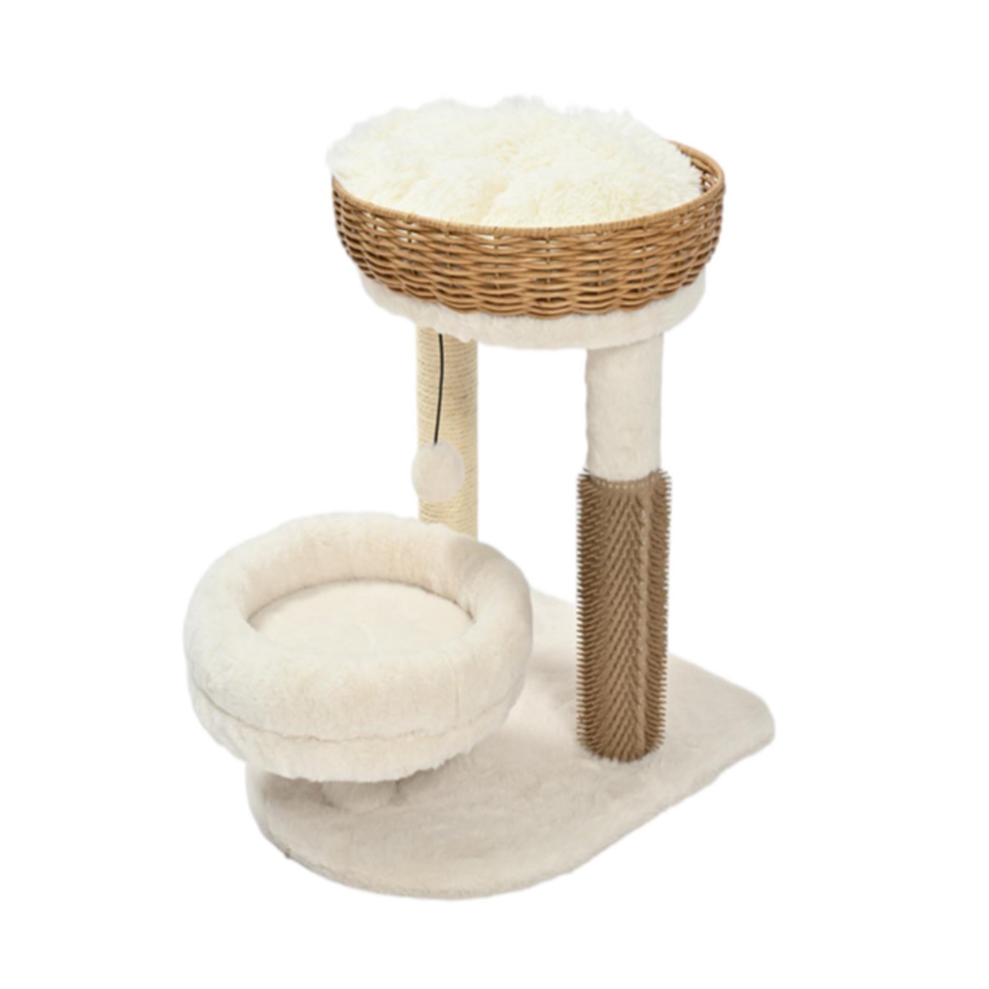 Max & Marlow Rattan Wicker Cat Tree 1ea/17.9 in.