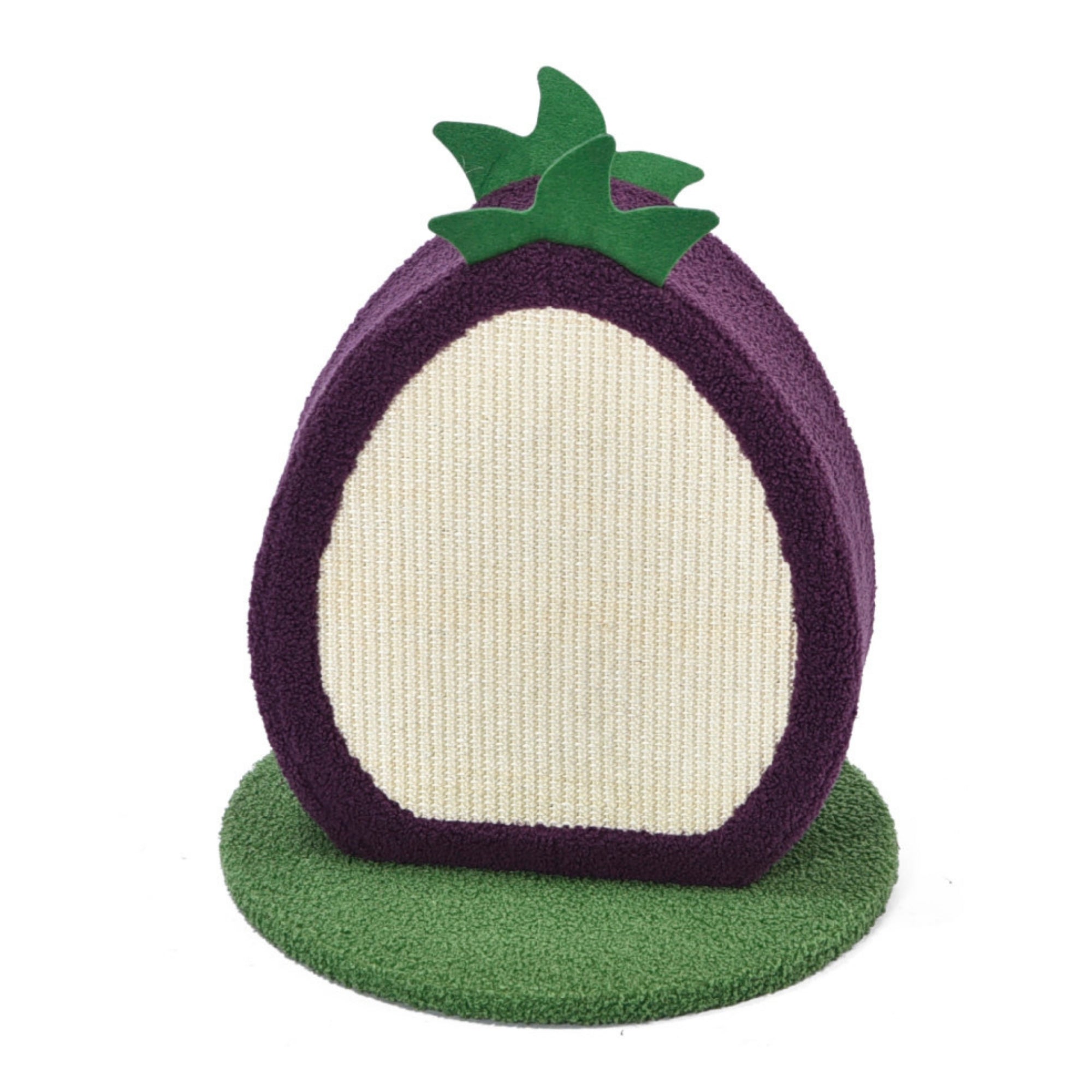 Max & Marlow Apple Novelty Cat Scratcher Plum, 1ea