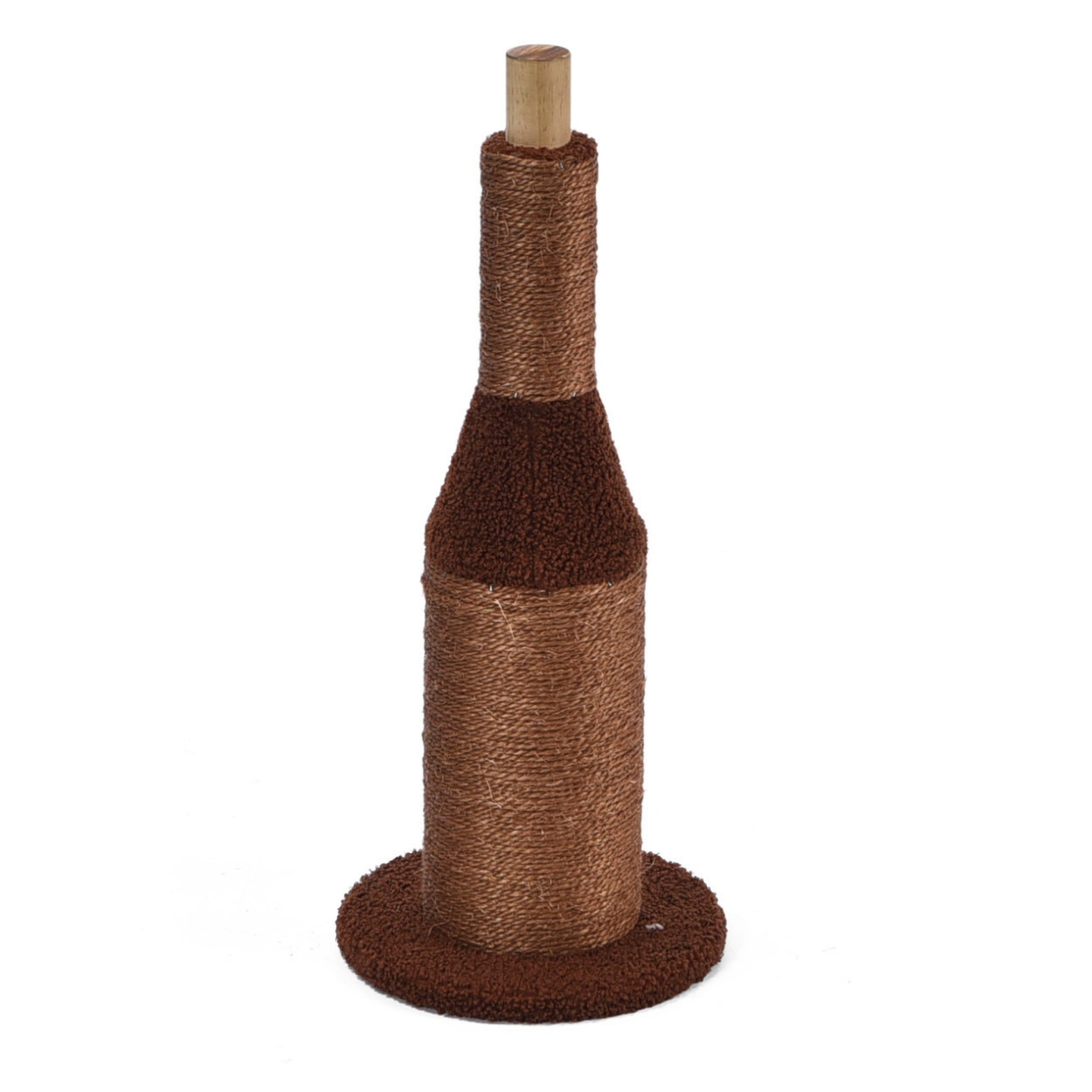 Max & Marlow Apple Novelty Cat Scratcher Wine Bottle, 1ea