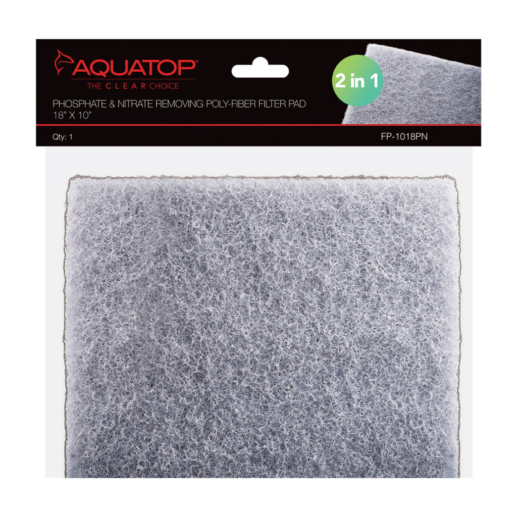Aquatop Phosphate  Nitrate Removing Polyfiber Filter Pad 1ea/18X10, 1Pc