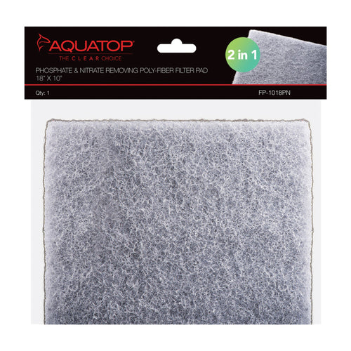 Aquatop Phosphate Nitrate Removing Polyfiber Filter Pad 1ea-18X10; 1Pc