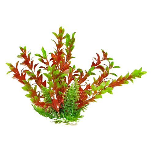 Aquatop Hygro Aquarium Plant with Weighted Base Green; Red 12 in Default Title