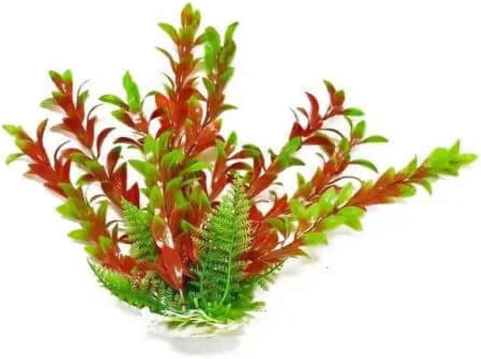 Aquatop Hygro Aquarium Plant with Weighted Base Green, Red, 1ea/16 in
