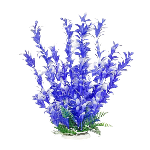 Aquatop Bacopa Aquarium Plant with Weighted Base Blue, White 12 in Default Title