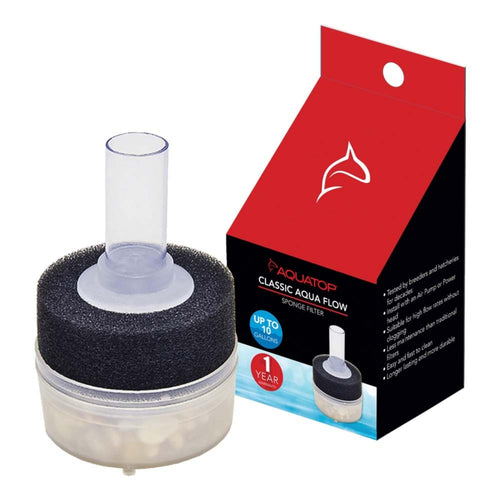Aquatop Classic Aqua Flow CAF-10 Internal Sponge Filter Black Default Title