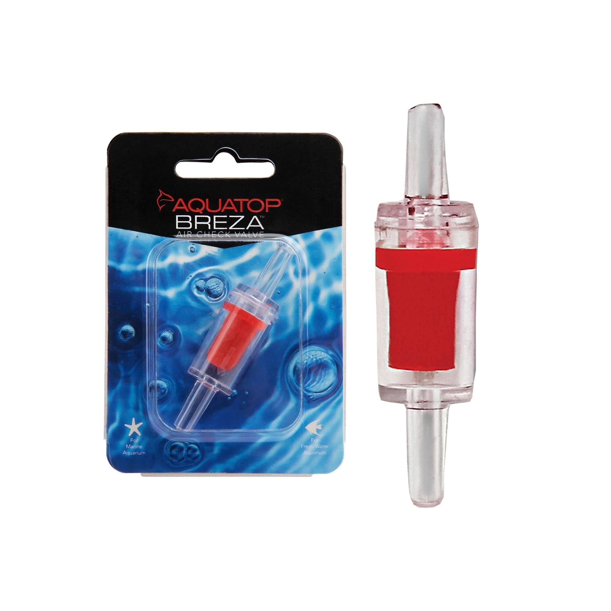 Aquatop Check Valve/Air Filter Red, Clear, 1ea/2 in
