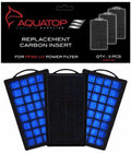 Aquatop Aquarium Carbon Cartridge for Hang on Power Filters For PF25-UV Power Filter 1ea/3 ct