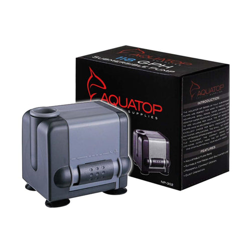 Aquatop NP-302 Aquarium Submersible Water Pump Black; Grey Default Title