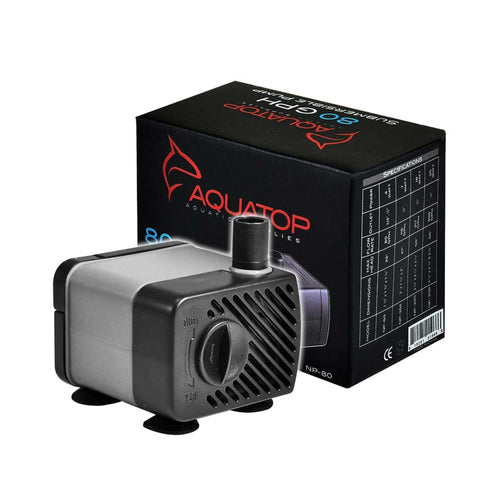 Aquatop NP-80 Aquarium Submersible Water Pump Black; Grey Default Title