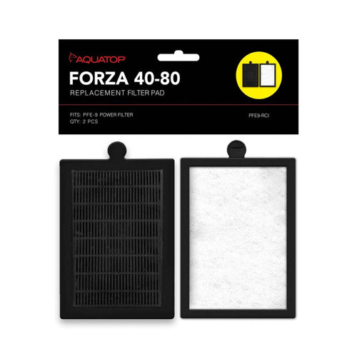 Aquatop FORZA Replacement Filter Inserts with Premium Activated Carbon 25-40 Black; White 2 Pack Default Title