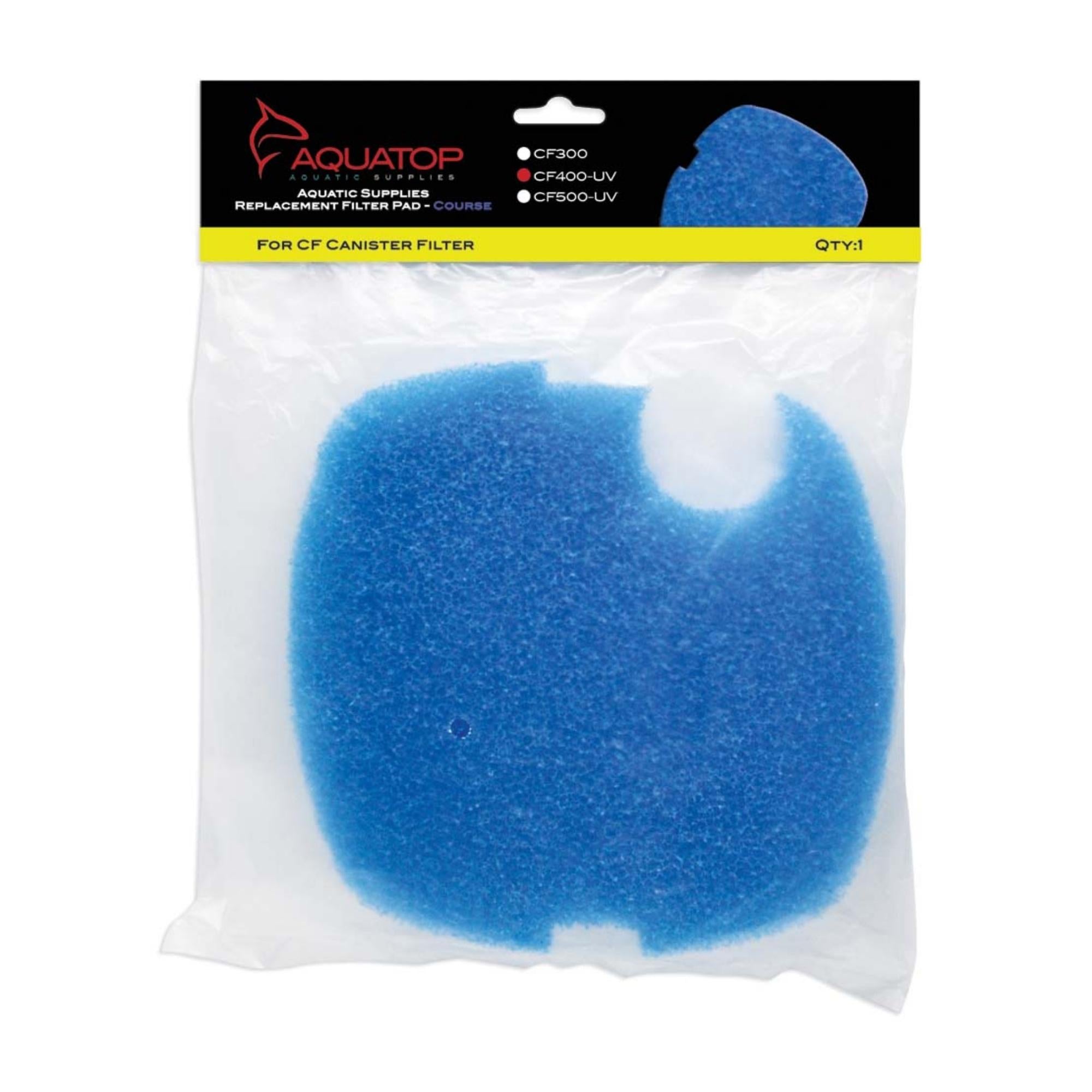 Aquatop Replacement Filter Sponge for CF Series Filters For CF-400UV Blue 1 Pack