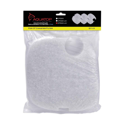 Aquatop Replacement Filter Sponge for CF Series Filters For CF-500UV White 3 Pack Default Title