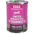 Koha Dog Limited Ingredient Grain Free 90% Pork 13oz. (Case of 12)