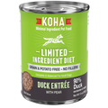 Koha Dog Limited Ingredient Grain Free 90% Duck 13oz. (Case of 12)