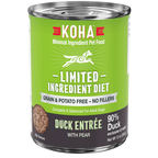 Koha Dog Limited Ingredient Grain Free 90% Duck 13oz. (Case of 12)