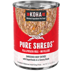 Koha Dog Grain Free Shredded Beef 12.5oz. (Case of 12)