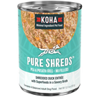 Koha Dog Grain Free Shredded Duck 12.5oz. (Case of 12)