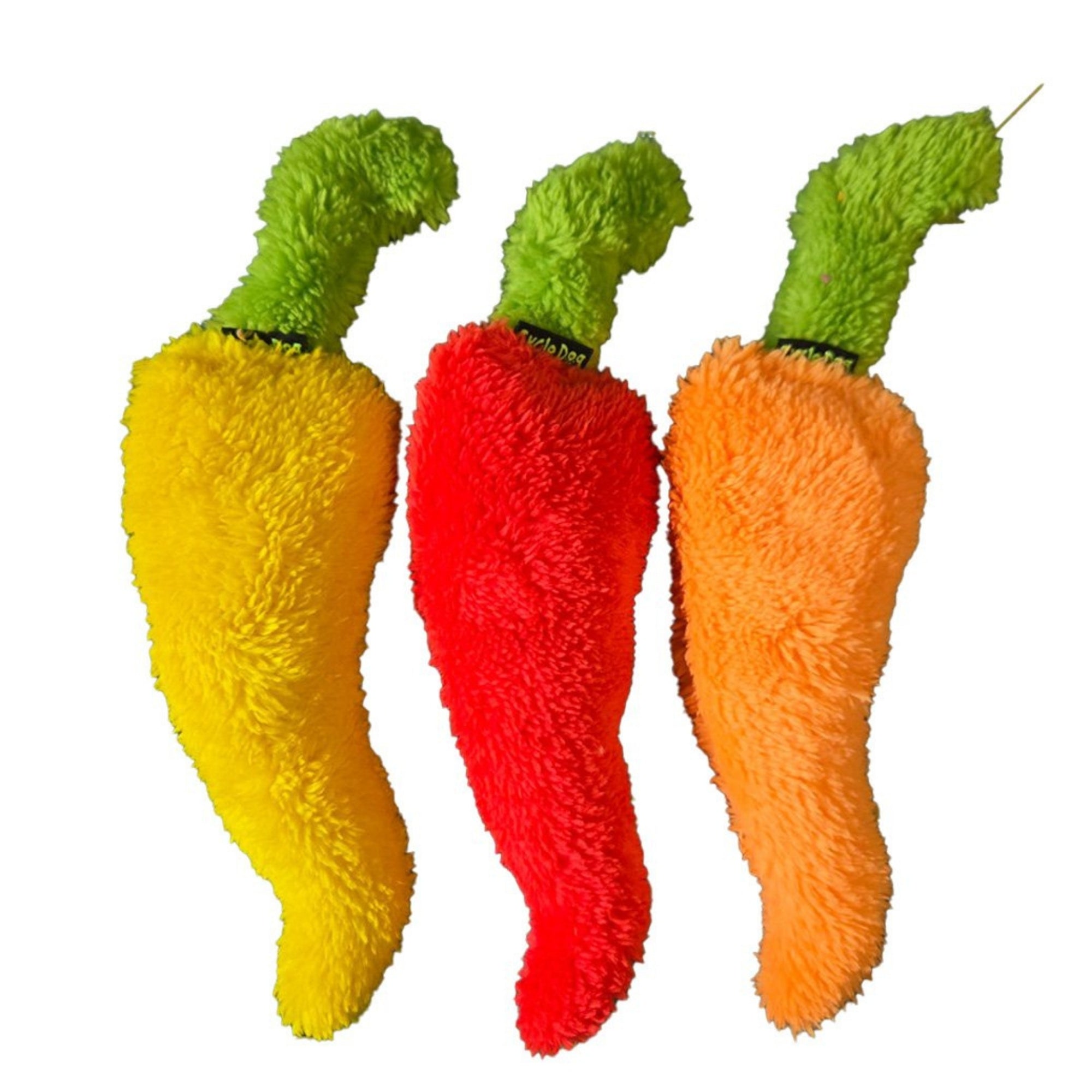 Cycle Dog Duraplush Chili Pepper Dog Toy Assorted Small