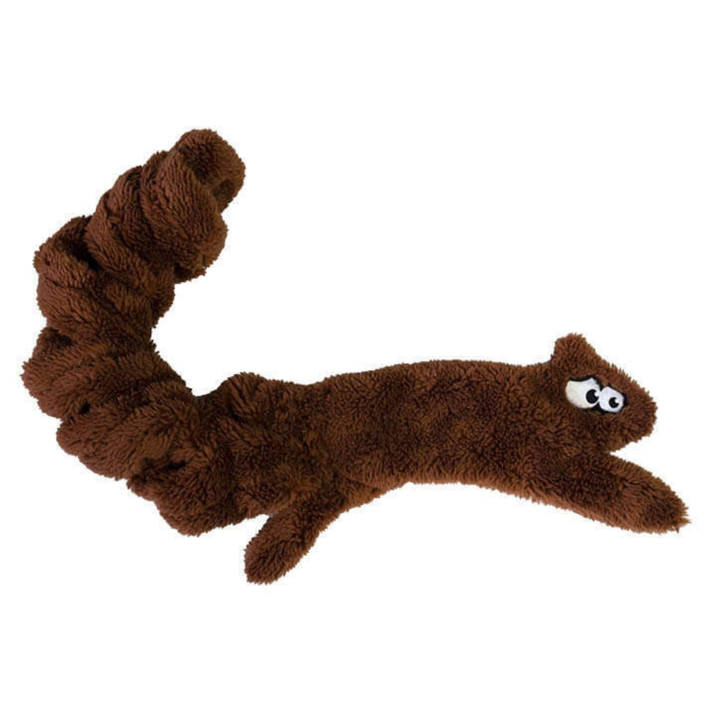Cycle Dog Duraplush Springy Squirrel Dog Toy Brown Medium
