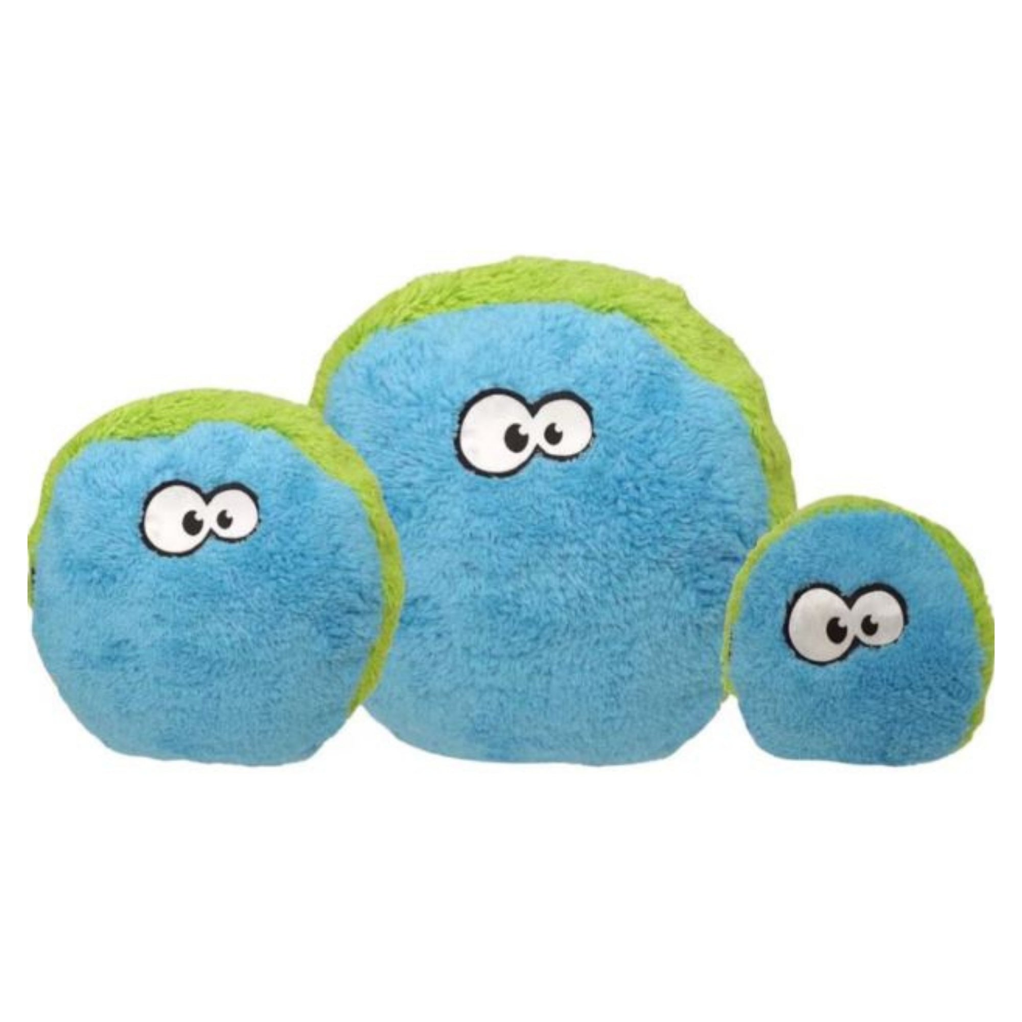 Cycle Dog Duraplush Fuzzball Dog Toy Blue/Green Large