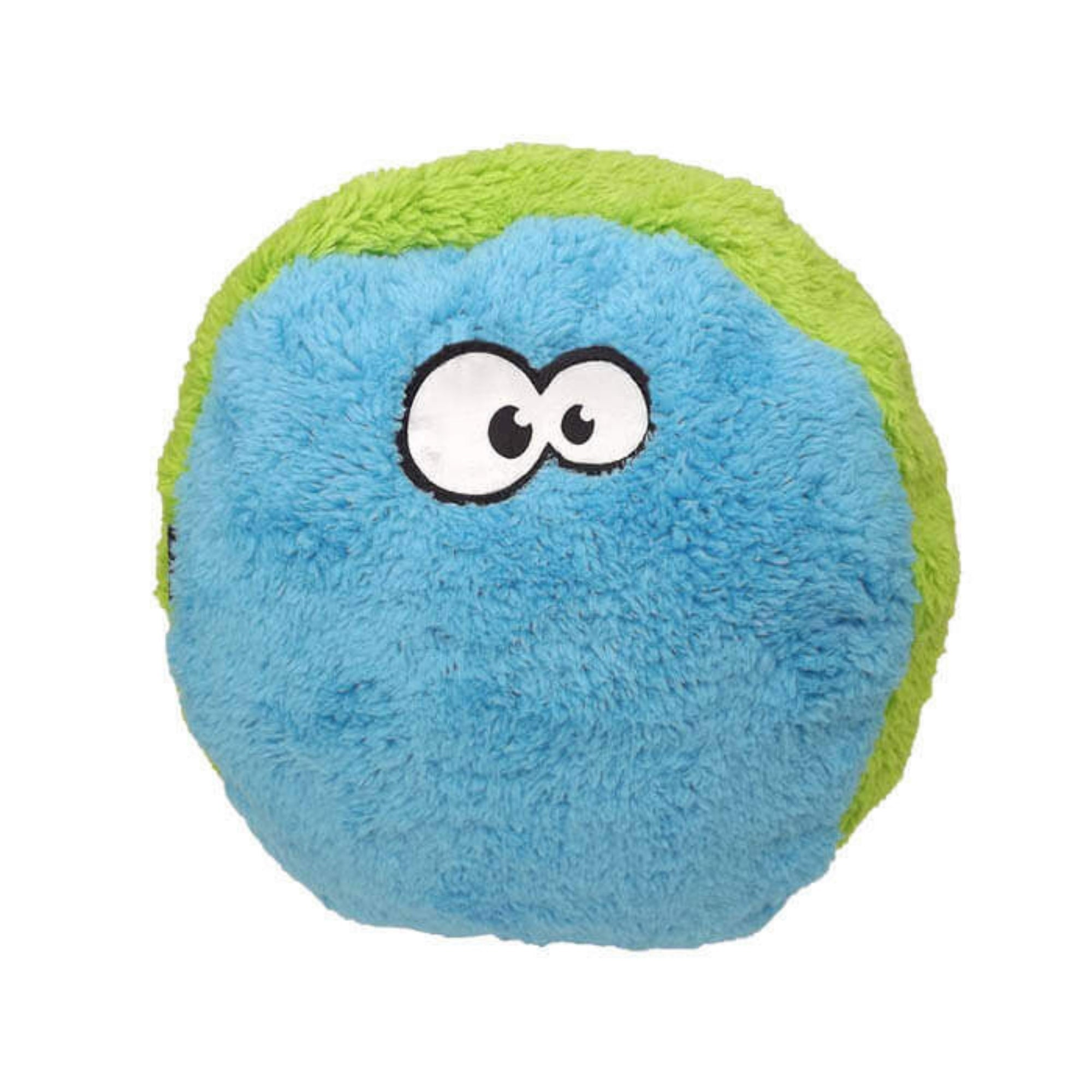Cycle Dog Duraplush Fuzzball Dog Toy Blue/Green Medium
