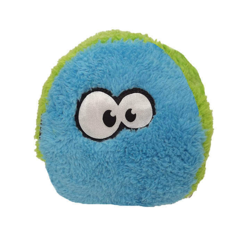 Cycle Dog Duraplush Fuzzball Dog Toy Blue/Green Small