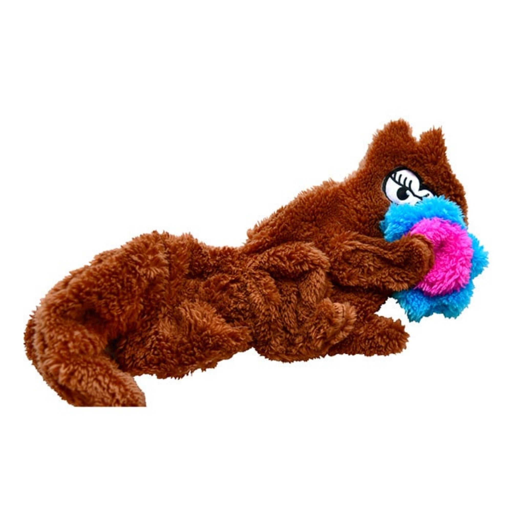 Cycle Dog Duraplush Sitting Squirrel Dog Toy Brown Small