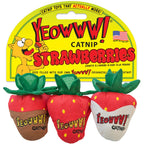 Yeowww Strawberry Catnip Cat Toy Multi, 3 pk