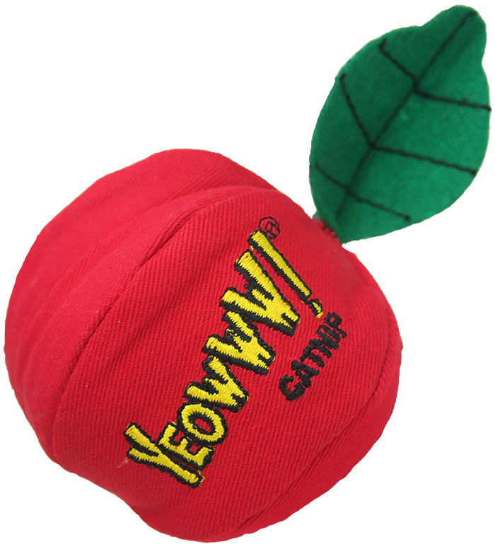 Yeowww! Apple Catnip Cat Toy Red, Green 1ea