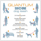 Kurgo Dog Quantum Reflective Leash Red