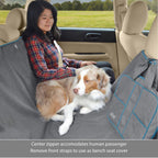 Kurgo Dog Hammock Heather Charcoal & Blue