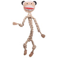 Hugglehounds Dog Rope Knottie Stuey Sock Monkey Large - 17 Inches